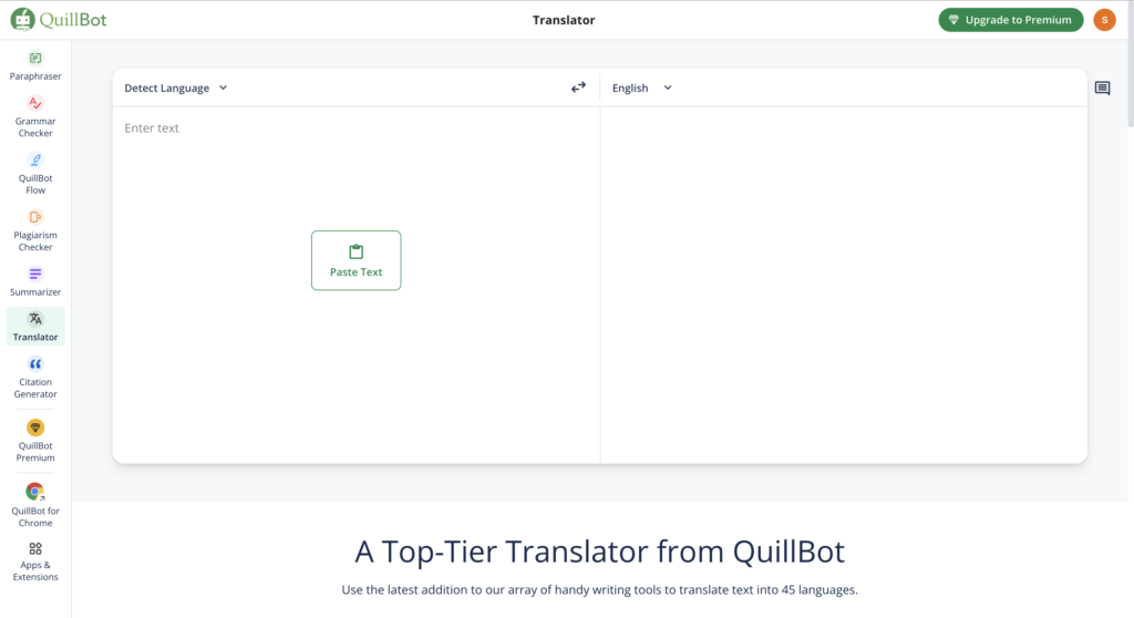 Quillbot: AI Language Translation Tools